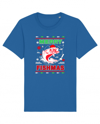 Merry Fishmas Ugly Royal Blue