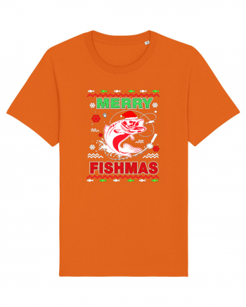 Merry Fishmas Ugly Bright Orange