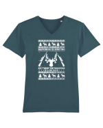Merry Huntmas Tricou mânecă scurtă guler V Bărbat Presenter