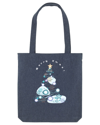 Merry Xmas Tree Midnight Blue