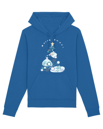 Merry Xmas Tree Royal Blue