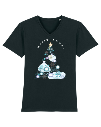 Merry Xmas Tree Black