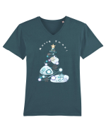 Merry Xmas Tree Tricou mânecă scurtă guler V Bărbat Presenter