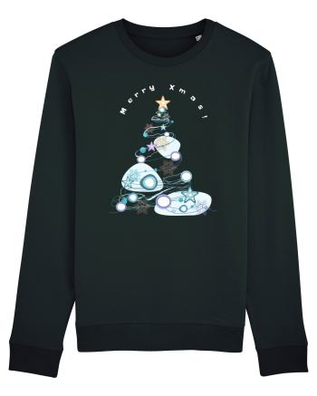 Merry Xmas Tree Black