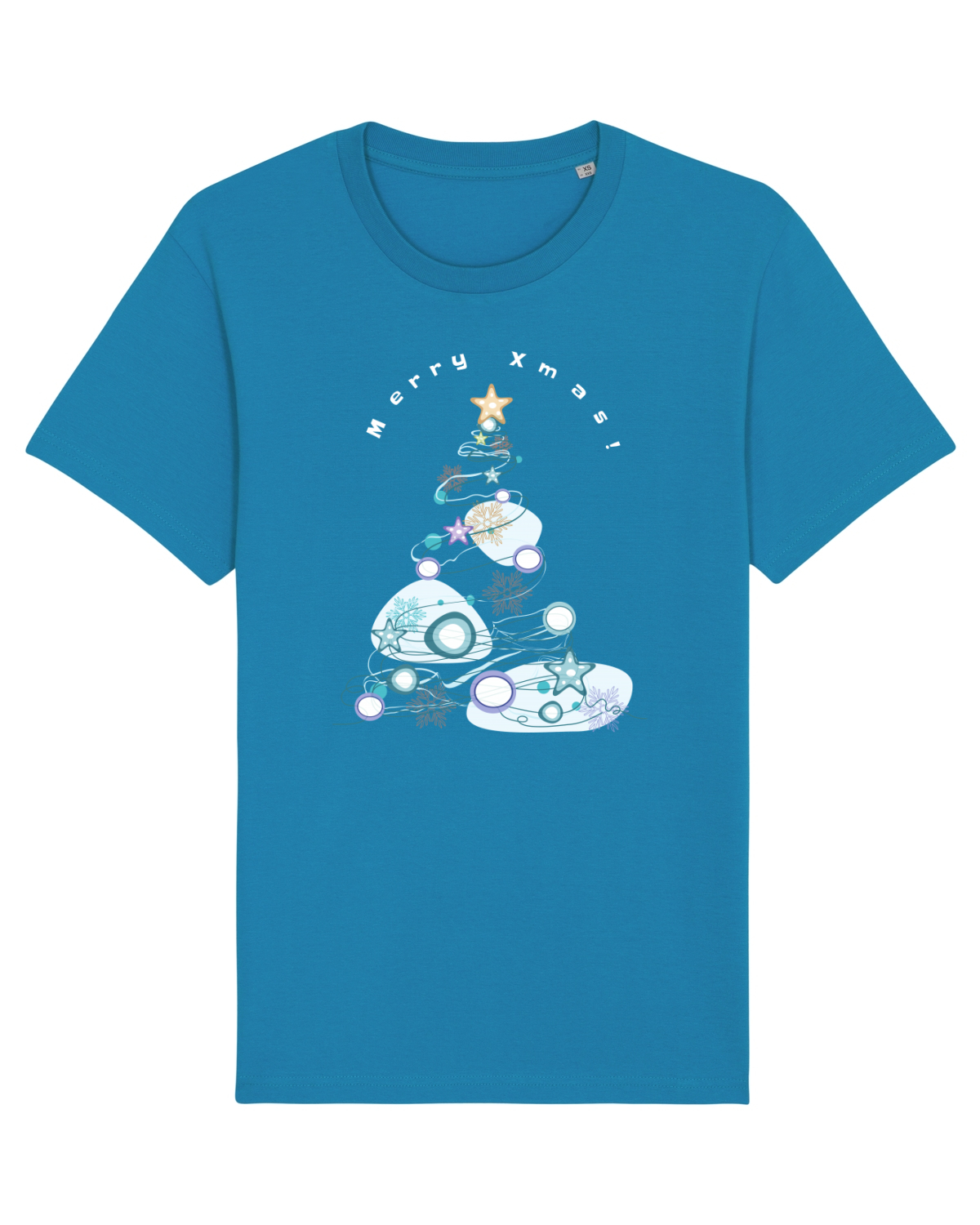 Tricou mânecă scurtă Unisex Rocker Azur