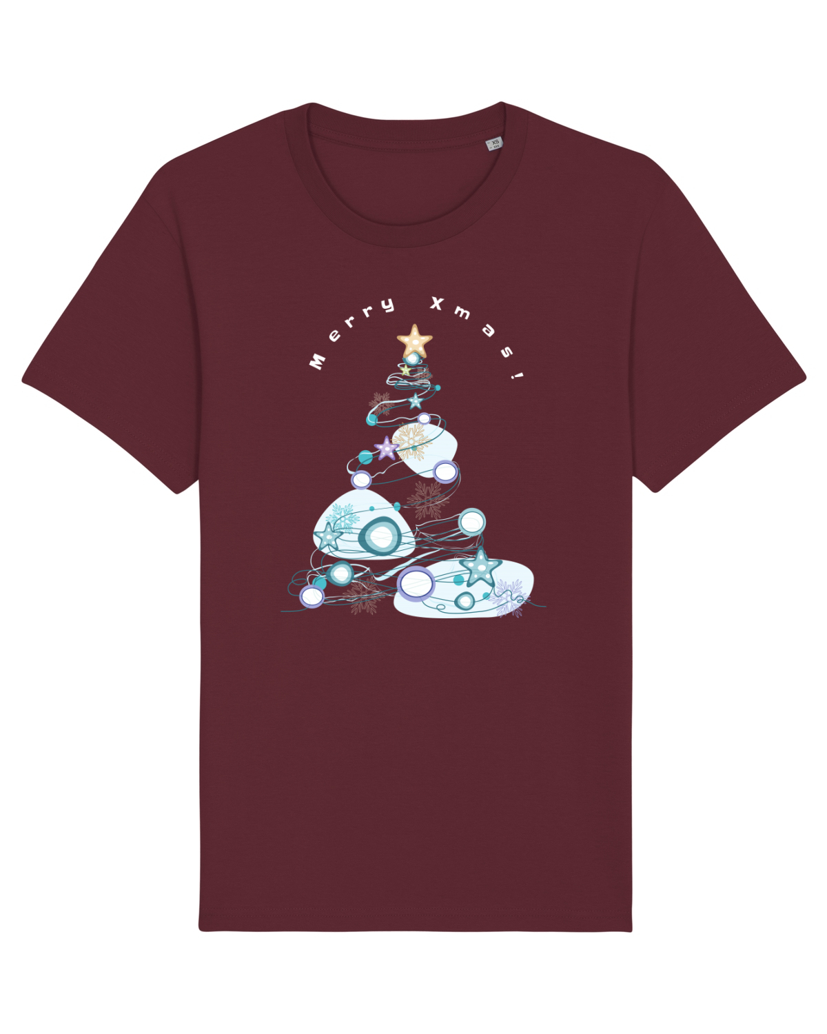 Tricou mânecă scurtă Unisex Rocker Burgundy