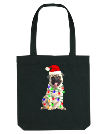 Pug First Christmas Black