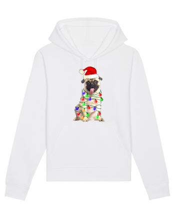 Pug First Christmas White