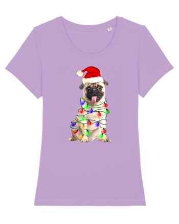 Pug First Christmas Lavender Dawn