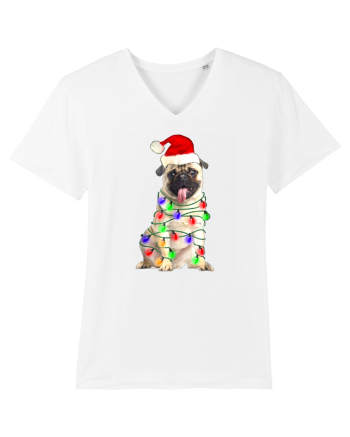 Pug First Christmas White