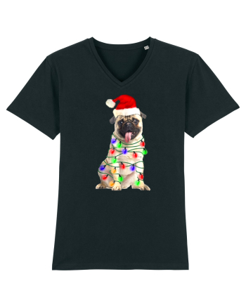 Pug First Christmas Black