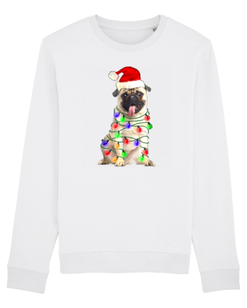 Pug First Christmas White