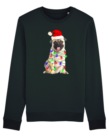 Pug First Christmas Black