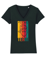 Santa Team Tricou mânecă scurtă guler V Damă Evoker