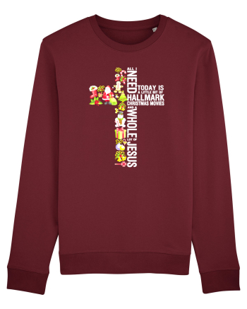 Xmas Cross Burgundy