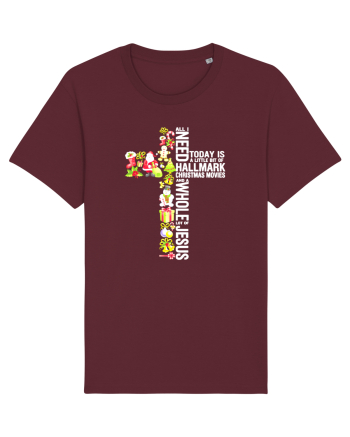 Xmas Cross Burgundy