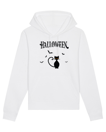 Halloween Black Cat White