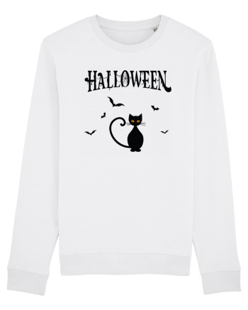 Halloween Black Cat White