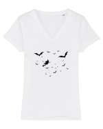 Halloween witch Tricou mânecă scurtă guler V Damă Evoker