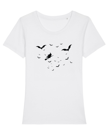 Halloween witch White