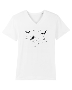 Halloween witch Tricou mânecă scurtă guler V Bărbat Presenter