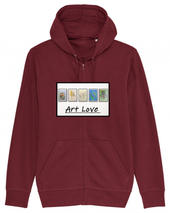 Iubire pentru arta Art love Burgundy