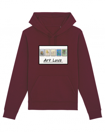 Iubire pentru arta Art love Burgundy