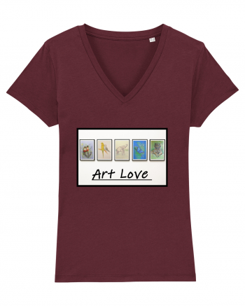 Iubire pentru arta Art love Burgundy