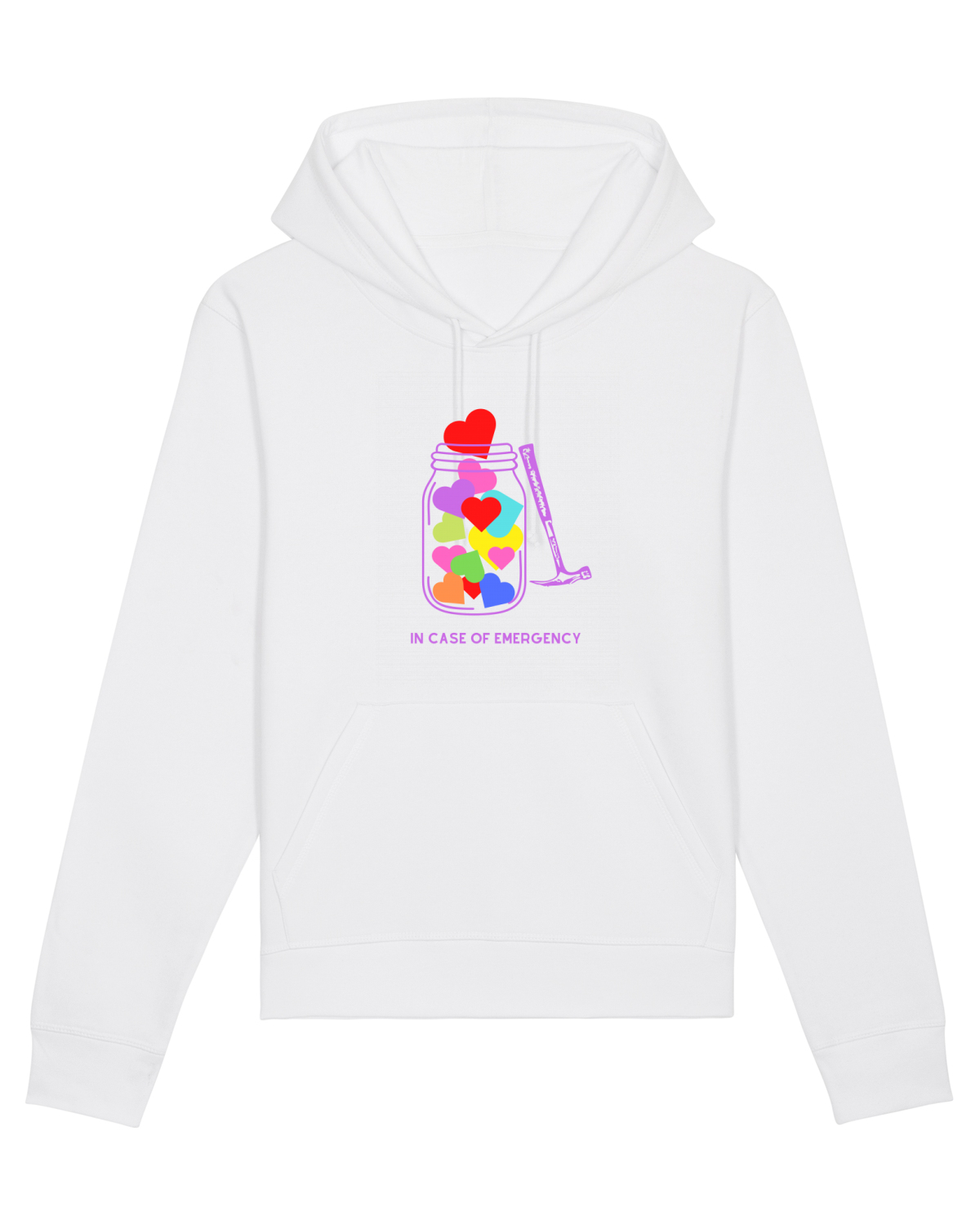 Hanorac Unisex Drummer White