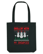 Chillin' with my snowmies Sacoșă textilă