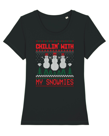 Chillin' with my snowmies Black