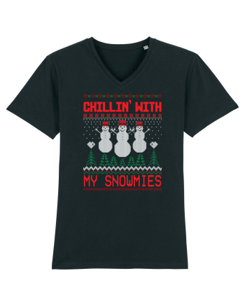 Chillin' with my snowmies Black