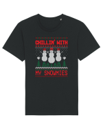Chillin' with my snowmies Tricou mânecă scurtă Unisex Rocker