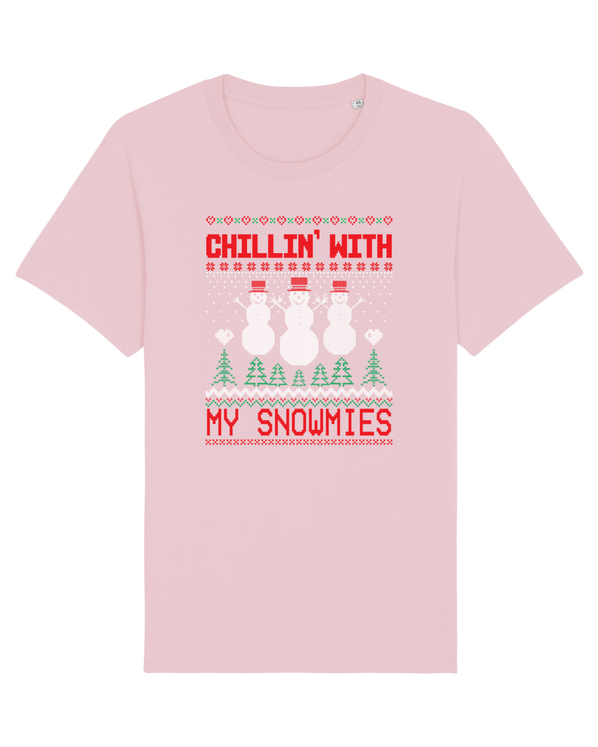 Tricou mânecă scurtă Unisex Rocker Cotton Pink