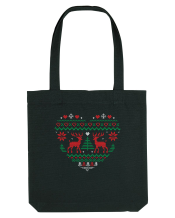 Christmas Heart Black