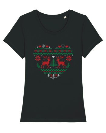 Christmas Heart Black
