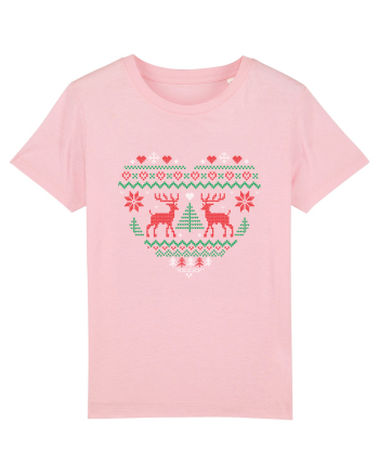 Christmas Heart Cotton Pink