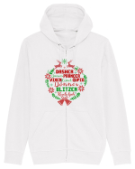 Dasher Dancer Prancer Vixen Blitzen Cupid Comet Donner Rudolph Hanorac cu fermoar Unisex Connector