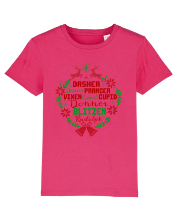 Dasher Dancer Prancer Vixen Blitzen Cupid Comet Donner Rudolph Raspberry