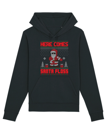 Here Comes Santa Floss Black