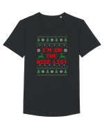 I'm on the nice list Tricou mânecă scurtă guler larg Bărbat Skater