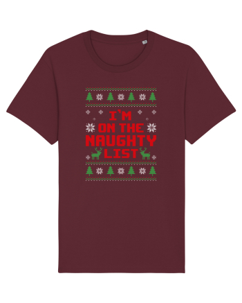 I'm on the naughty list Burgundy