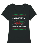 It's the most wonderful time of the year Tricou mânecă scurtă guler larg fitted Damă Expresser