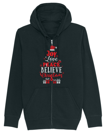 Joy Love Peace Believe Christmas Black