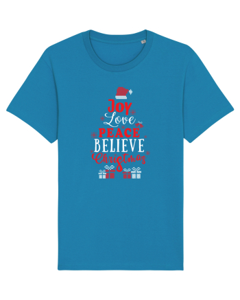 Joy Love Peace Believe Christmas Azur
