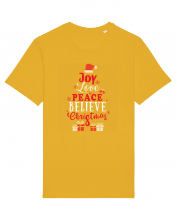 Joy Love Peace Believe Christmas Spectra Yellow