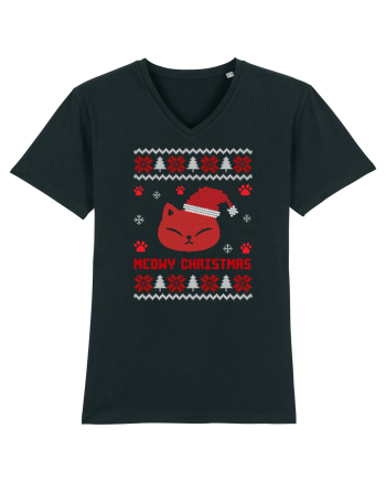 Meowy Christmas Cat Black