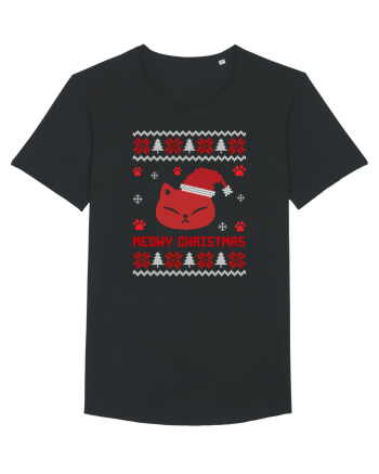 Meowy Christmas Cat Black