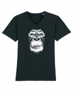 Monkey face Tricou mânecă scurtă guler V Bărbat Presenter