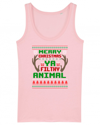 Merry Christmas Ya Filthy Animal Cotton Pink